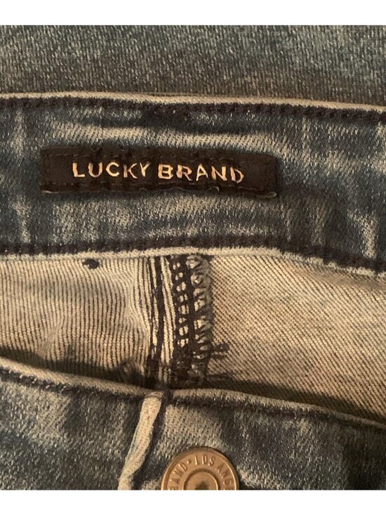 Lucky Brand Sweet Straight Leg Jeans Women's 12/31  Light Wash Mid-Rise Stretch - Picture 3 of 8